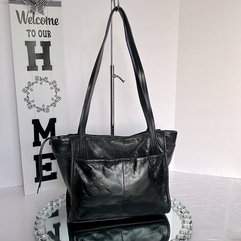 HOBO Black Leather Shoulder Bag